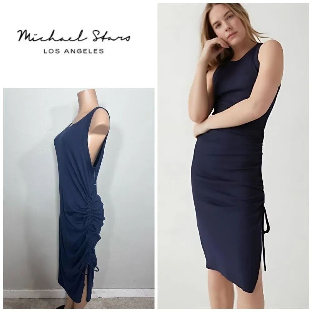 New. Michael Stars navy midi dress. 3XL. Retails $119